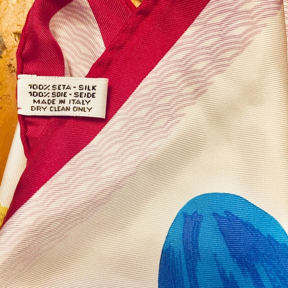 RARE PATEK PHILIPPE silk square Italian made scarf - Picture 11 of 11